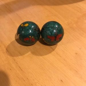 Vintage Chinese Cloisonné balls for health